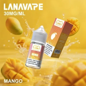 LANA 煙油 30ml 芒果口味瓶身正面照,主打尼古丁鹽順滑口感